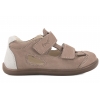 EMEL E2825-4 BAREFOOT PÓŁBUTY WYCINANE SANDAŁY PEŁNE SKÓRZANE taupe
