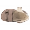 EMEL E2825-4 BAREFOOT PÓŁBUTY WYCINANE SANDAŁY PEŁNE SKÓRZANE taupe