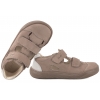 EMEL E2825M-4 BAREFOOT PÓŁBUTY WYCINANE SANDAŁY PEŁNE SKÓRZANE taupe