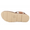 JEZZI 25SD98-8815 SANDAŁY DAMSKIE NA KOTURNIE RZEPY camel
