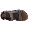 SUPERUN 6480 SKÓRZANE SANDAŁY MĘSKIE LETNIE SOFT PU c.szary