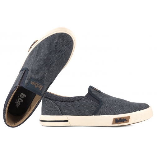 LEE COOPER LCW-26-02-4089M WSUWKI TEKSTYLNE MĘSKIE TENISÓWKI WSUWANE granat