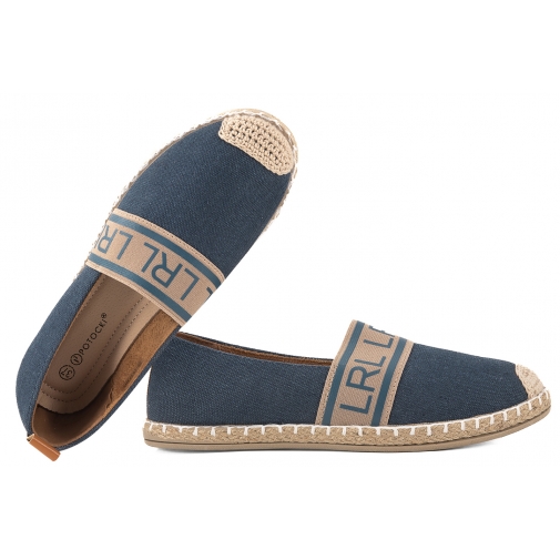 POTOCKI 26-16373NV ESPADRYLE DAMSKIE WSUWKI TENISÓWKI TEKSTYLNE granatowe