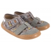 MILAMI BF10-BR-32 BAREFOOT TEKSTYLNO-SKÓRZANE PÓŁBUTY SANDAŁY DOMOWE KAPCIE