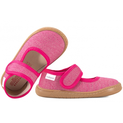 MILAMI BF5C-BR-39 BAREFOOT BALERINKI TEKSTYLNE DZIEWCZĘCE DOMOWE KAPCIE PAPCIE