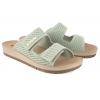 INBLU AG-15 TEKSTYLNE KLAPKI DAMSKIE DOMOWE SOFT PU RZEPY verdino