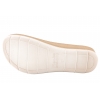 INBLU FC-66 SANDAŁY DAMSKIE SOFT COMFORT SKÓRZANA WKŁADKA biała perła
