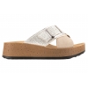 INBLU PK-46 KLAPKI DAMSKIE KOTURN NA PLATFORMIE SOFT PCV srebrny