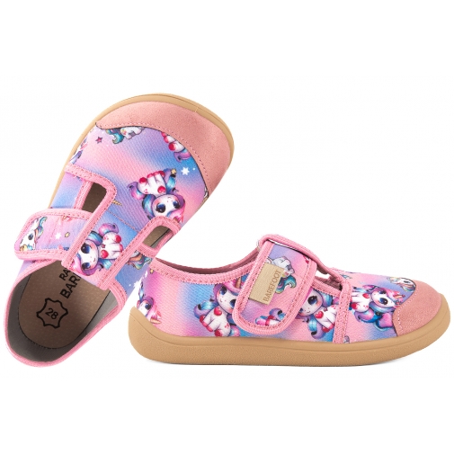 RAWEKS JOY J04 BAREFOOT KAPCIE PAPCIE DOMOWE PÓŁBUTY TEKSTYLNE DZIEWCZĘCE TENISÓWKI
