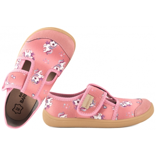 RAWEKS JOY J02 BAREFOOT KAPCIE PAPCIE DOMOWE PÓŁBUTY TEKSTYLNE DZIEWCZĘCE TENISÓWKI