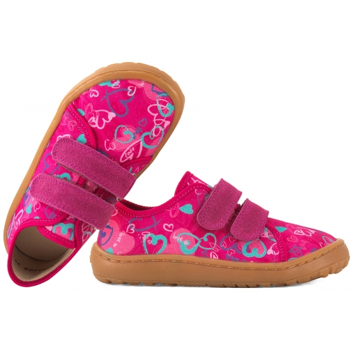 FRODDO G1700440-24 BAREFOOT PÓŁBUTY TEKSTYLNE DZIEWCZĘCE KAPCIE PAPCIE TRAMPKI