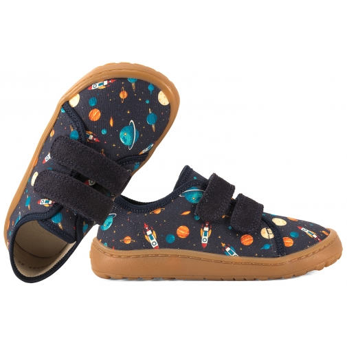 FRODDO G1700440-28 BAREFOOT PÓŁBUTY TEKSTYLNE CHŁOPIĘCE KAPCIE PAPCIE TRAMPKI