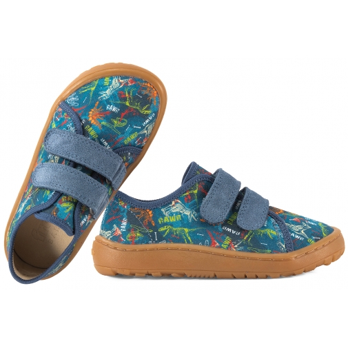 FRODDO G1700440-28 BAREFOOT PÓŁBUTY TEKSTYLNE CHŁOPIĘCE KAPCIE PAPCIE TRAMPKI