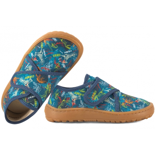 FRODDO G1700438-25 BAREFOOT PÓŁBUTY TEKSTYLNE CHŁOPIĘCE KAPCIE PAPCIE TRAMPKI