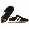 FILIPPO DP7534 PÓŁBUTY SKÓRZANE DAMSKIE SPORTOWE SNEAKERSY ZAMSZOWE czarne