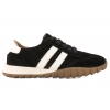 FILIPPO DP7534 PÓŁBUTY SKÓRZANE DAMSKIE SPORTOWE SNEAKERSY ZAMSZOWE czarne