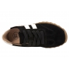 FILIPPO DP7534 PÓŁBUTY SKÓRZANE DAMSKIE SPORTOWE SNEAKERSY ZAMSZOWE czarne