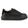 FILIPPO DP6119 SKÓRZANE PÓŁBUTY DAMSKIE SNEAKERSY NA PLATFORMIE czarne
