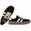 FILIPPO DP7958 SKÓRZANE PÓŁBUTY DAMSKIE SPORTOWE SNEAKERSY ZAMSZOWE czarne