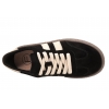 FILIPPO DP7958 SKÓRZANE PÓŁBUTY DAMSKIE SPORTOWE SNEAKERSY ZAMSZOWE czarne