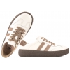 FILIPPO DP7958 SKÓRZANE PÓŁBUTY DAMSKIE SPORTOWE SNEAKERSY ZAMSZOWE białe