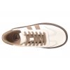 FILIPPO DP7958 SKÓRZANE PÓŁBUTY DAMSKIE SPORTOWE SNEAKERSY ZAMSZOWE białe