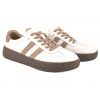 FILIPPO DP7958 SKÓRZANE PÓŁBUTY DAMSKIE SPORTOWE SNEAKERSY ZAMSZOWE białe