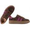 FILIPPO DP7981 SKÓRZANE PÓŁBUTY DAMSKIE SNEAKERSY NA PLATFORMIE ZAMSZOWE brąz