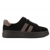 FILIPPO DP7981 SKÓRZANE PÓŁBUTY DAMSKIE SNEAKERSY NA PLATFORMIE ZAMSZOWE czarne