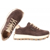 FILIPPO DP7498 PÓŁBUTY DAMSKIE ZAMSZOWE SNEAKERSY NA PLATFORMIE SKÓRA brązowe