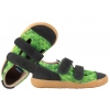 MAZUREK SLIPPER NAVY PIXEL BAREFOOT SKÓRZANO-TEKSTYLNE PÓŁBUTY DZIECIĘCE KAPCIE