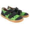 MAZUREK SLIPPER NAVY PIXEL BAREFOOT SKÓRZANO-TEKSTYLNE PÓŁBUTY DZIECIĘCE KAPCIE