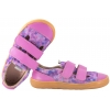 MAZUREK SLIPPER DIAMOND BAREFOOT SKÓRZANO-TEKSTYLNE PÓŁBUTY DZIECIĘCE KAPCIE