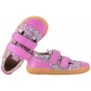 MAZUREK SLIPPER PRO CANDY BAREFOOT SKÓRZANO-TEKSTYLNE PÓŁBUTY DZIECIĘCE KAPCIE