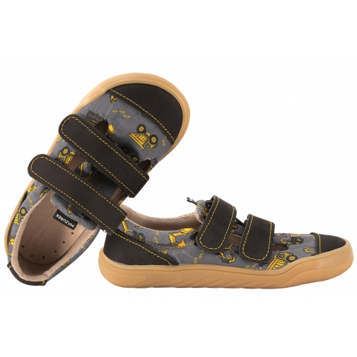 MAZUREK SLIPPER DIG BAREFOOT SKÓRZANO-TEKSTYLNE PÓŁBUTY KAPCIE