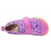 MAZUREK SOFTEX UNICORN BAREFOOT SKÓRZANO-TEKSTYLNE PÓŁBUTY DZIEWCZĘCE KAPCIE
