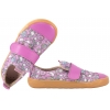 MAZUREK SOFTEX UNICORN BAREFOOT SKÓRZANO-TEKSTYLNE PÓŁBUTY DZIEWCZĘCE KAPCIE