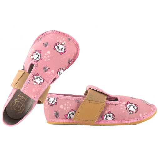 RAWEKS TEDDY T01 BAREFOOT TEKSTYLNE DZIEWCZĘCE DOMOWE KAPCIE PAPCIE skóra wkł.