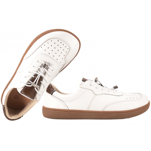 POTOCKI 26-19508WH BAREFOOT PÓŁBUTY SKÓRZANE DAMSKIE CASUAL białe