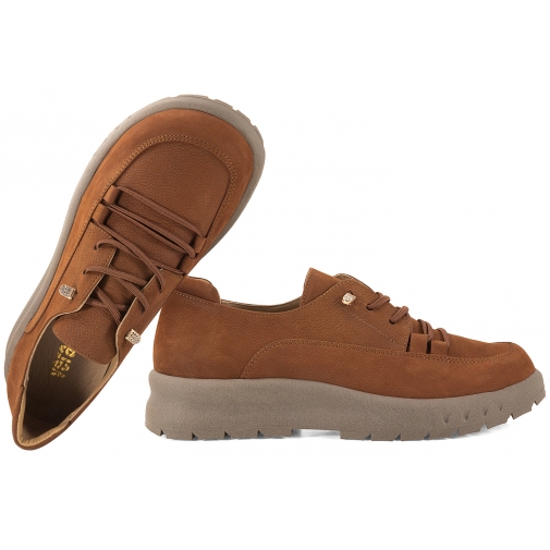 VERANO 014.EMK6047 PÓŁBUTY SKÓRZANE DAMSKIE CASUAL rude