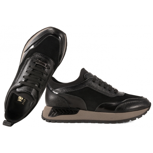 VERANO 097.EM3108 PÓŁBUTY SKÓRZANE DAMSKIE CASUAL czarne