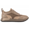 VERANO 097.EM3108 SNEAKERSY SKÓRZANE DAMSKIE PÓŁBUTY CASUAL beżowe
