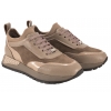 VERANO 097.EM3108 SNEAKERSY SKÓRZANE DAMSKIE PÓŁBUTY CASUAL beżowe