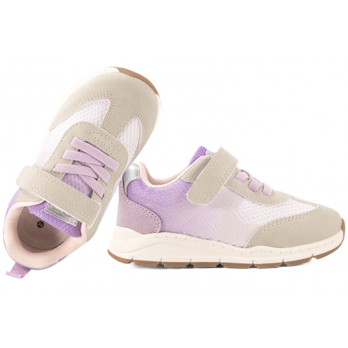 SJ 627903 BUTY SPORTOWE DZIEWCZĘCE SNEAKERSY PÓŁBUTY Z RZEPEM lilowe
