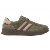 S.BARSKI LR62-7103 SKÓRZANE PÓŁBUTY SPORTOWE DAMSKIE SNEAKERSY zielone