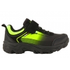 SUPERUN 7023 SOFTSHELL BUTY SPORTOWE TREKKINGOWE DZIECIĘCE czarny/limonka