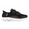 AMERICAN CLUB ES206 BUTY SPORTOWE SNEAKERSY DZIECIĘCE RZEPY PU czarne