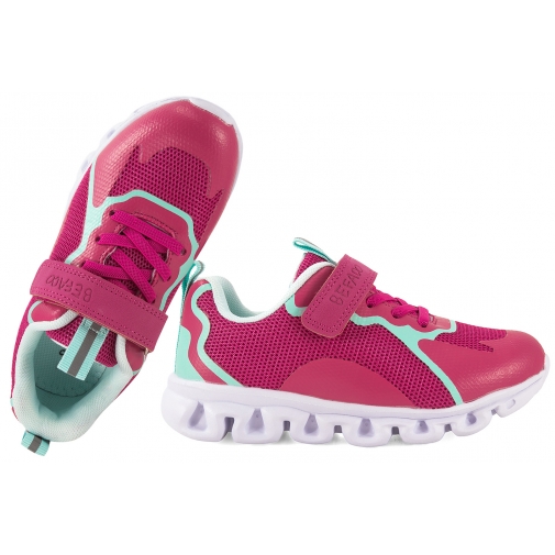 BEFADO 516Y509 BUTY SPORTOWE DZIEWCZĘCE SNEAKERSY NA PIANCE RZEP fuksja