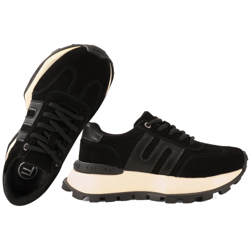 FILIPPO DP7985 ZAMSZOWE PÓŁBUTY DAMSKIE SNEAKERSY SKÓRZANE NA PLATFORMIE