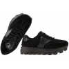 FILIPPO DP7976 PÓŁBUTY SPORTOWE DAMSKIE SNEAKERSY NA PLATFORMIE SKÓRZANE czarne
